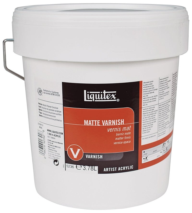 Liquitex Professional Matte Varnish, 3.78L (128-oz) - Image 1